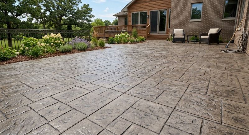 Stamped Concrete Construction in Dallas, TX