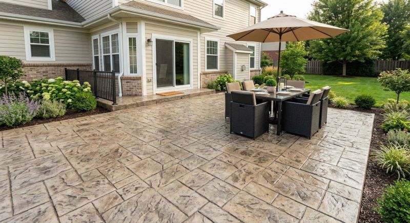 Stamped Overlay Installation in Frisco, TX