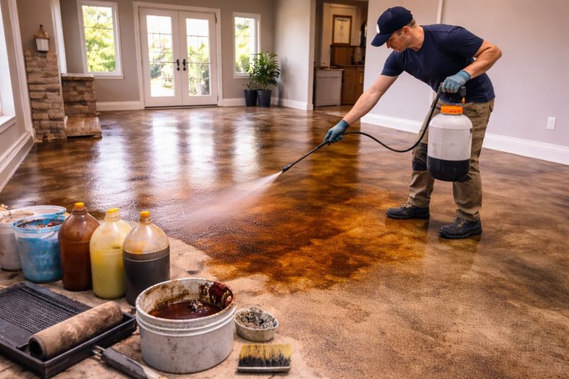 Tinted Concrete Installation in Corpus Christi, TX